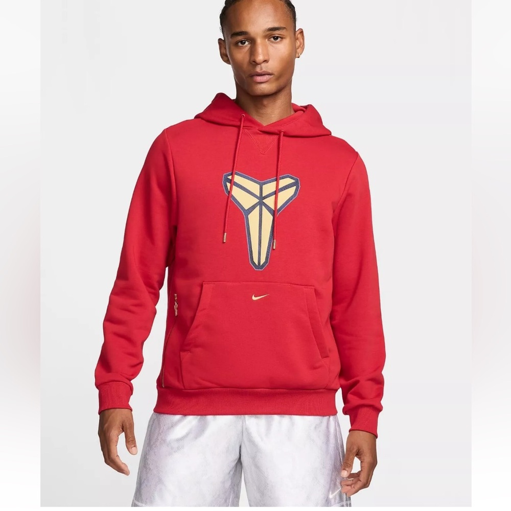 Nike Kobe Bryant Dri-FIT Pullover Basketball Hoodie Red HF0066-636 Mens Sizes